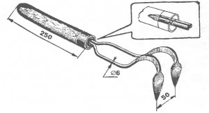 Двухкрючковый садовый рыхлитель