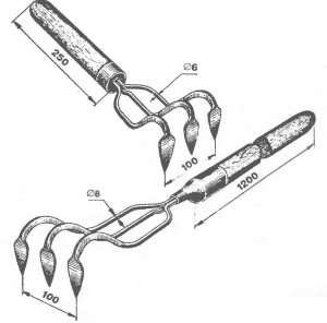 Трехкрючковый рыхлитель